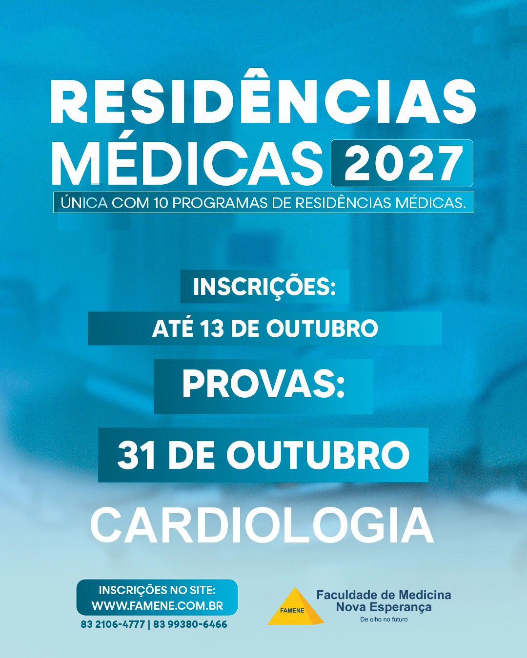 Capa do processo seletivo Residência Médica Cardiologia